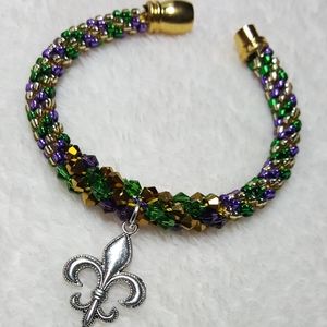 Mardi Gras bracelet